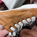 Frye Kira Distressed Branded Leather Low Top Sneakers Sz 10 Photo 2