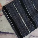 PURE JILL LAGENLOOK KNIT STRIPED WIDE NECK LIGHTWEIGHT BLOUSE MEDIUM Blue Photo 4