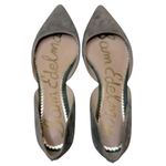 Sam Edelman  Moss Green Pointed Toe d'Orsay Flat Slip On Comfortable Suede Size 6 Photo 4