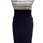 St. John  COUTURE by Marie Gray Santana Knit Black Sequined Evening Gown Size 6 Photo 0