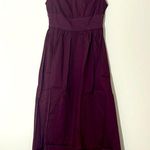 We Wore What  Keyhole Midi Dress in Eggplant size Small NWT Photo 4