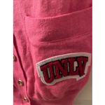 University Of Nevada Las Vegas UNLV Women's Cardigan Sweater Size S Pink White Photo 4