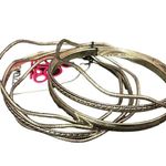 Paparazzi Stylish Gold-Tone Bangle Set Stackable Bracelets Boho Chic Jewelry R-37 Photo 0