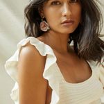 Anthropologie Ruffled Pointelle Mini Dress Photo 4