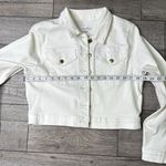 Calvin Klein Collection White Denim Jacket Size M Photo 2