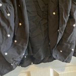 Loft Black Polka Dot Tiered Puff Sleeve Square Neck Mini Dress Womens Medium Photo 7