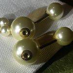 Christian Dior DIOR Tribales Earrings Gold-Finish Metal and White Resin Pearls Photo 5