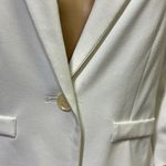 Eliza J  3 Quarter Ruched Sleeve One Button Faux Pocket Blazer Jacket Womens M Photo 15