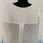 Nine West  Jeans Ombre 3/4 Sleeve Blouse Photo 6
