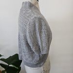 Cropped Knit Sweater Shrug Gray Color One Size Size undefined Photo 2