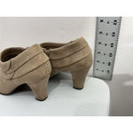 Aerosoles Womans Booties 6.5 M Tan Side Zip Stacked Heel Round Toe Photo 3