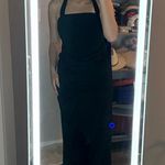 Pretty Little Thing Black long Halter Dress PLT Photo 2