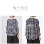 Lush Clothing 💥Lush Monochrome Black & Ivory Blouse L Photo 1
