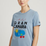 Chaser NWT  Blue “Hotel Gran Canaria” Graphic Cotton T-Shirt Sz M Photo 0
