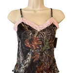 Mossy Oak Wilderness Dreams  Pink Lace Camo Camisole Tank Top Size Small Photo 0