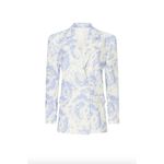 Thakoon Collective Tie Dye Pastel Blazer Jacket Blue White Womens 4 Photo 11