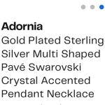 Gold plated Swarovski crystal necklace Photo 2