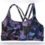 Lululemon  Athletica Purple Floral Energy Bra Photo 3