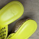 Marc Fisher  Hollis Platform Mule Espadrille Sandal Yellow Chartreuse Women’s 10 Photo 9