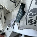 Alexander McQueen  Black and Off White Skull Scarf Photo 2