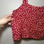 Reformation Lorin Top In Last Tango Red Floral Print Cropped Tank Top Women's XL Photo 2
