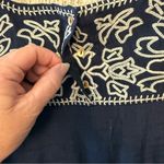 THML Blue and White Embellished Sleeveless Blouse Photo 3