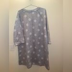 Croft & Barrow  Zip Front Lounge Sleep Dress Gray Floral Size L NWT Photo 1