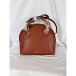 Crocci Bow Satchel Crossbody Bag Braided Handle‎ Designer Purse Brown Photo 5