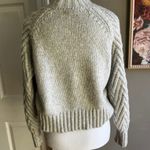 Cozy Chevron Knit Mock Neck Sweater Pullover Photo 2