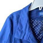 Pendleton  Water Repellant Rain Coat Women's Royal Blue Polka Dot Lining Medium Photo 4