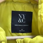 NY&C Lemon Yellow Quilted Zip Front Puffer Jacket Size M Size M Photo 5