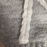 Line and Dot braid decorated chunky grey sweater size M Photo 69