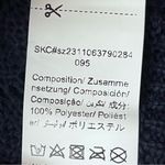 Women’s Navy Blue Open Knit Sheer Tunic Top XL Boho Coastal Beach Cottagecore Photo 6