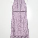 Bardot Revolve Gemma Lace Halter Sheath Dress in Orchid Size 4 XS Photo 3