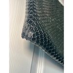 Vintage Whiting and Davis Black Metal Mesh Clutch Bag‎ Lucite Handle Retro Photo 4