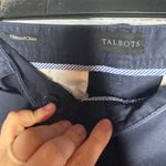 Talbots Women's Relaxed Chino Slacks Navy Blue 8 Photo 3