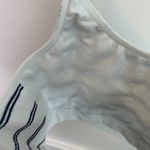 PINK - Victoria's Secret Victoria's Secret Pink White & Black Striped Weekender Seamless Bralette Photo 7