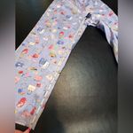 Southern Lady Blue Ankle Cropped Pants with Feminine Print size 12 Size M Photo 11