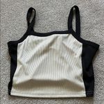 Black and White Striped Crop Top Size XS Photo 0
