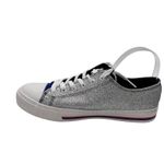 FOCO Sneakers Womens Size 10 NY Giants Glitter Low Top Silver Blue Photo 2