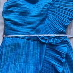 Amur  Kelce Cobalt Blue Pleated Flounce Mini Dress  Photo 9