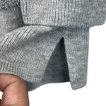 Talbots  Metallic Stripe Sweater  Gray Size M Long Sleeve Knit Pullover Soft Cozy Photo 6