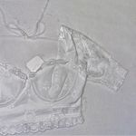 Altar'd State NWT Altar’d State White Corina Eyelet Crop Top size Small Photo 4
