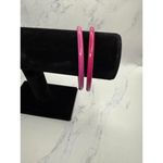 80s Fabulous Fuchsia 8” Hoop Bracelets Double the Fun Pink Photo 1