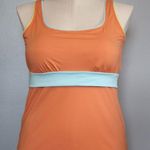 Lands' End Womens Square Neck Underwire Tankini Sunburst Orange $60 Size 16 Photo 2