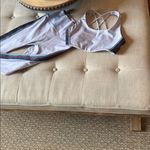 Spiritual Gangster Lavender Side Striped Two Piece Workout Set Size Small Photo 1