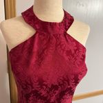 Shanghai Tang Burgundy Red Halter Mini Dress Size XS Photo 4