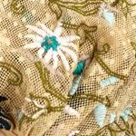 Free People New  Embroidered Floral Wide Bubble Sleeve Bohemian Top Photo 12