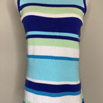 Eddie Bauer  Cotton Striped Sleeveless Sweater Tank Sz Medium Photo 0