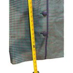 Leslie Fay Green Purple Pink Houndstooth 80s Button Up Blazer Dress 8 Photo 10